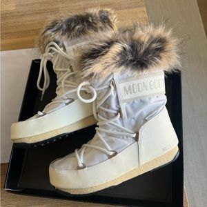 Moon Boots: Monaco Faux-Fur Low Boots